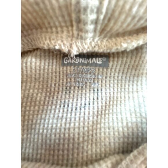 Garanimals Toddler Girls Jogging Set Beige Multicolored Smiley Faces Size 2T - Picture 3 of 6